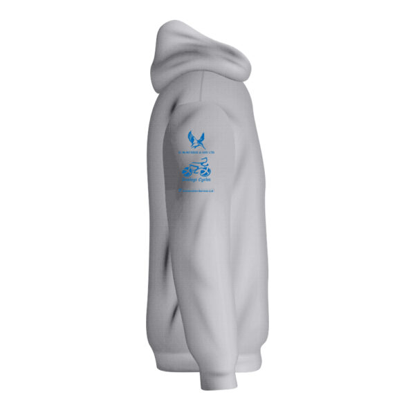 Johnstone Jets Adult Zipper Hoodie (Grey) - Image 2