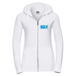 SXC Ladies Zipper Hoodie (White)