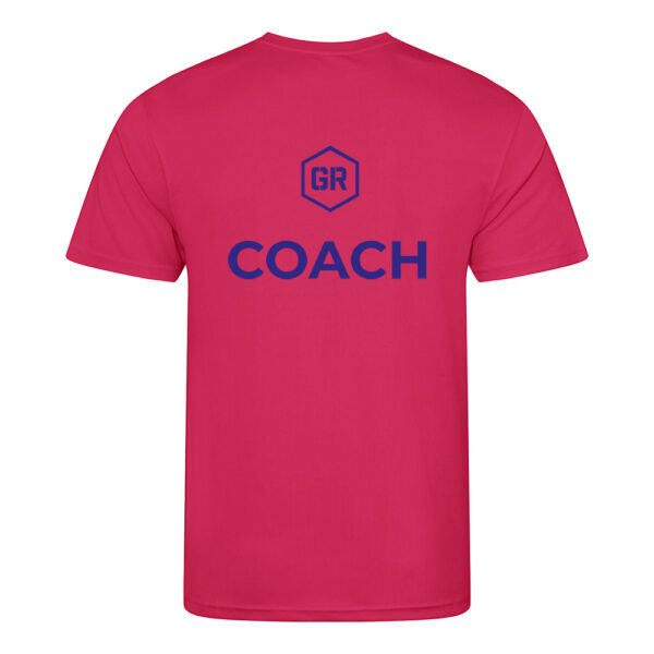 Glasgow Riderz Airtex Coach T-shirt (Pink/Blue) - Image 2