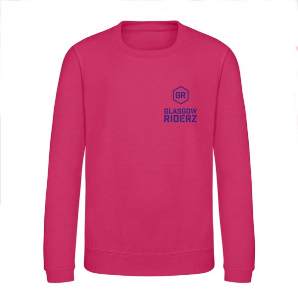 Glasgow Riderz Kids Sweatshirt (Pink) - Image 3