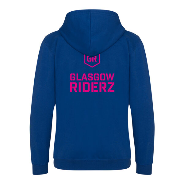 Glasgow Riderz Kids Zipper Hoodie (Blue) - Image 4