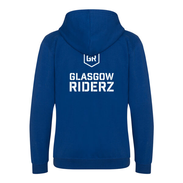 Glasgow Riderz Kids Zipper Hoodie (Blue) - Image 2