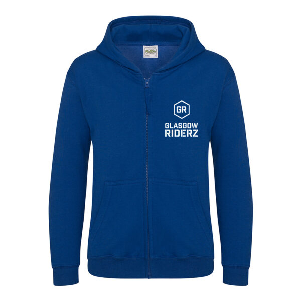 Glasgow Riderz Kids Zipper Hoodie (Blue)