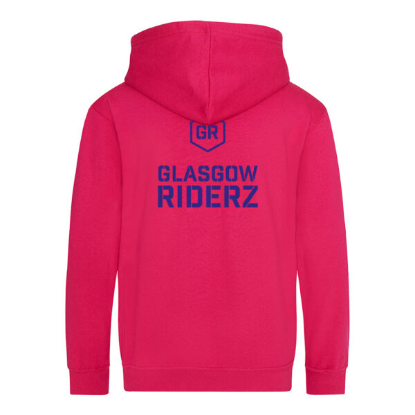 Glasgow Riderz Kids Zipper Hoodie (Pink) - Image 4