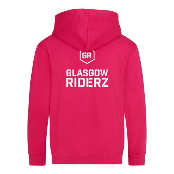 Glasgow Riderz Kids Zipper Hoodie (Pink) - Image 2