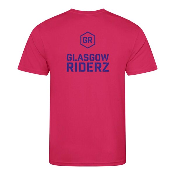 Glasgow Riderz Adult Airtex T-Shirt (Pink) - Image 2