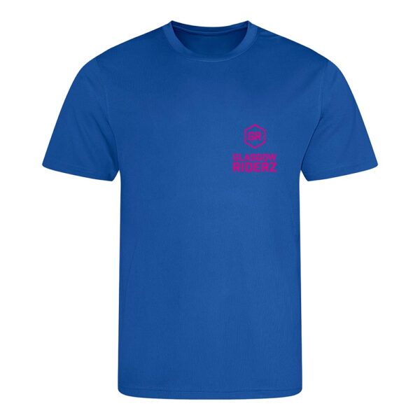 Glasgow Riderz Airtex Coach T-shirt (Blue/Pink)