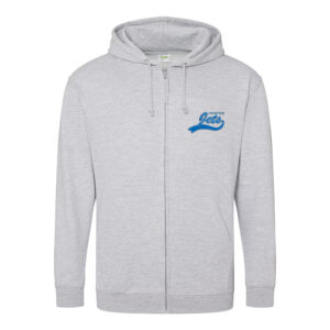 Johnstone Jets Adult Zipper Hoodie (Grey)