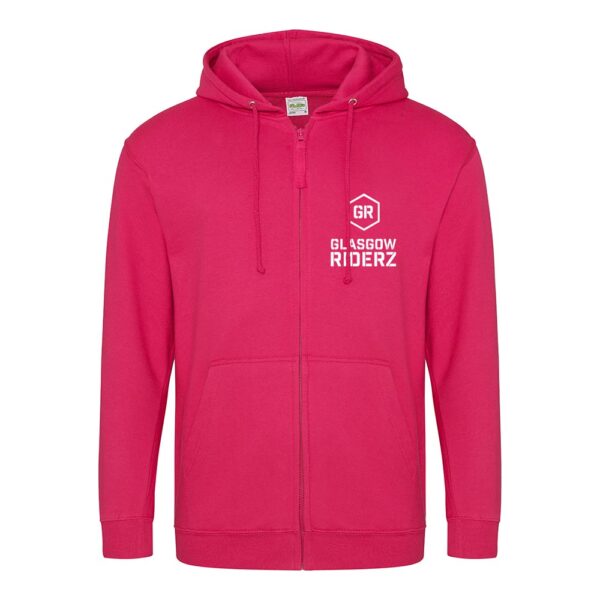 Glasgow Riderz Adult Zipped Hoodie (Pink)