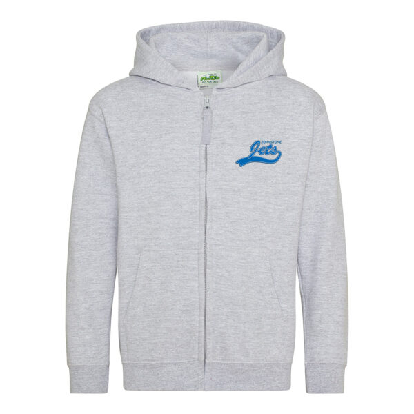 Johnstone Jets Kids Zipper Hoodie v2 (Grey)