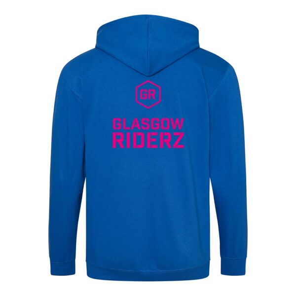 Glasgow Riderz Adult Zipped Hoodie (Blue) - Image 4