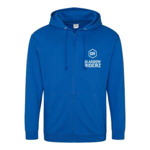 Glasgow Riderz Adult Zipped Hoodie (Blue)