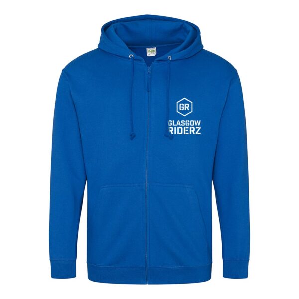 Glasgow Riderz Adult Zipped Hoodie (Blue)