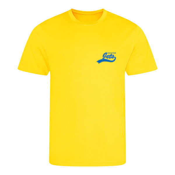 Johnstone Jets Adult Airtex T-shirt v2 (Yellow)