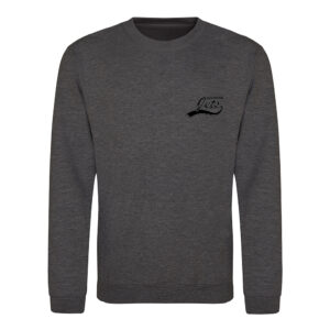 Johnstone Jets Adult Sweatshirt v2 (Charcoal) - Black Logo