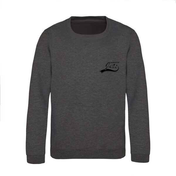 Johnstone Jets Kids Sweatshirt v2 (Charcoal) - Black Logo