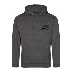 Johnstone Jets Adult Hoodie v2 (Charcoal) - Black Logo