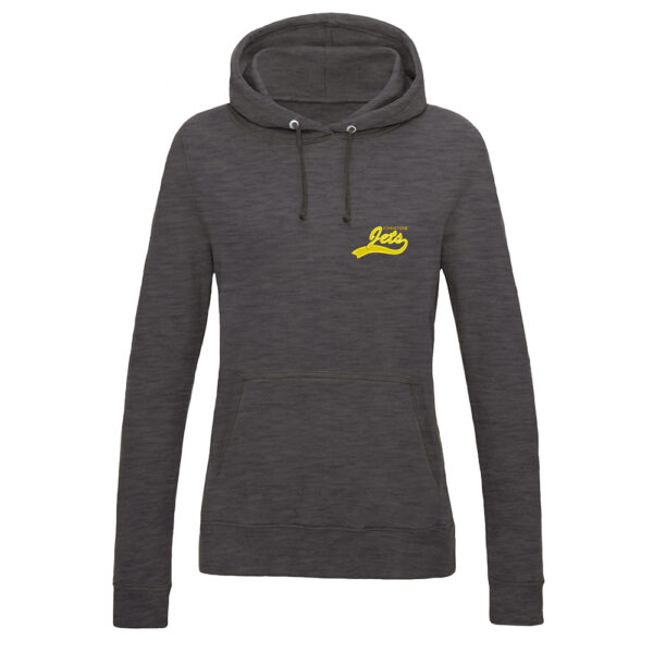 Johnstone Jets Ladies Adult Hoodie v2 (Charcoal)
