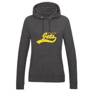 Johnstone Jets Ladies Adult Hoodie v1 (Charcoal)