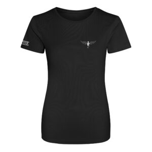 Clydesdale Colts Ladies Airtex T-Shirt V3 (Black)