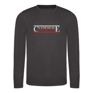 Clydesdale Colts Long Sleeve Airtex T-Shirt V1 (Black)