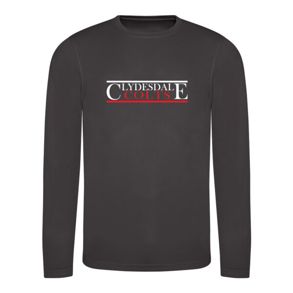 Clydesdale Colts Long Sleeve Airtex T-Shirt V1 (Black)