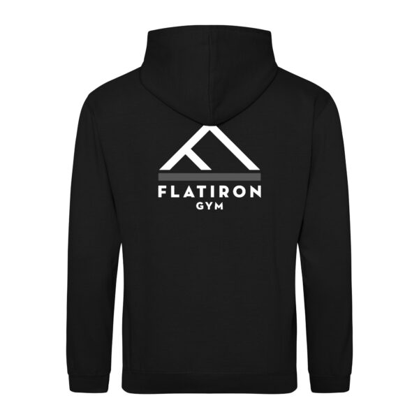 Flat Iron Gym Hoodie V1 (Black) - Image 3