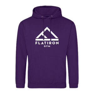 Flat Iron Gym Hoodie V2 (Purple)