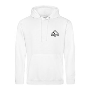 Flat Iron Gym Hoodie V1 (White)