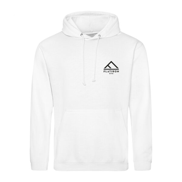 Flat Iron Gym Hoodie V1 (White)
