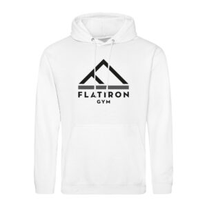 Flat Iron Gym Hoodie V2 (White)
