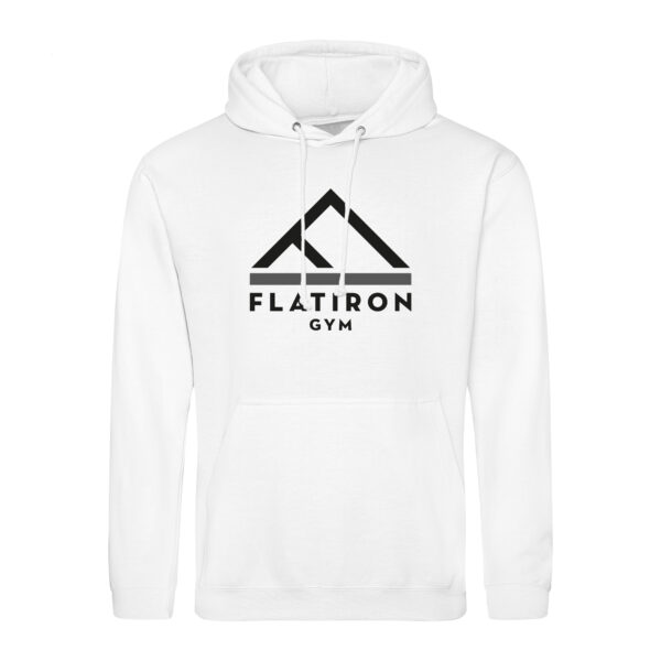 Flat Iron Gym Hoodie V2 (White)