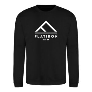 Flat Iron Gym Sweatshirt V2 (Black)
