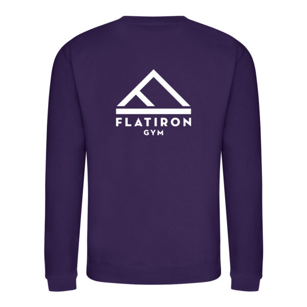 Flat Iron Gym Sweatshirt V1 (Purple) - Image 2