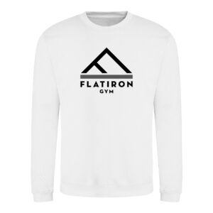 Flat Iron Gym Sweatshirt V2 (White)