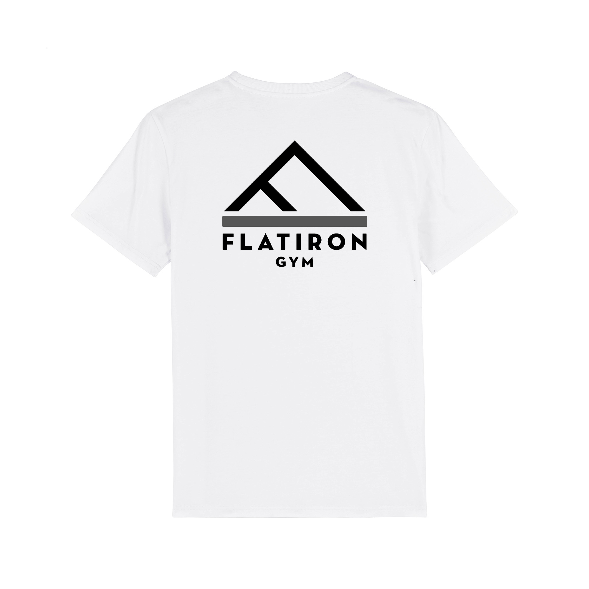 Flat Iron Gym T-Shirt V1 (White) - Image 2