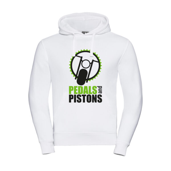 Pedals & Pistons Hoodie V2 (White)