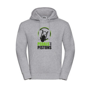 Pedals & Pistons Hoodie V2 (Grey)