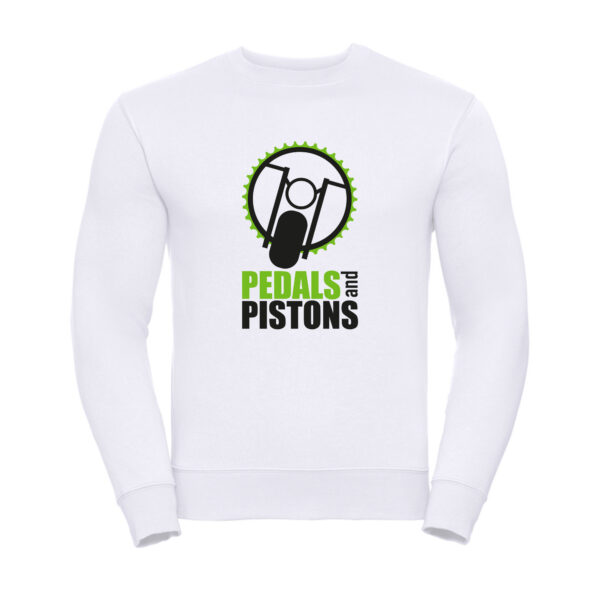Pedals & Pistons Sweatshirt V2 (White)