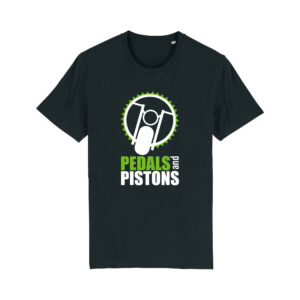 Pedals & Pistons T-shirt V2 (Black)