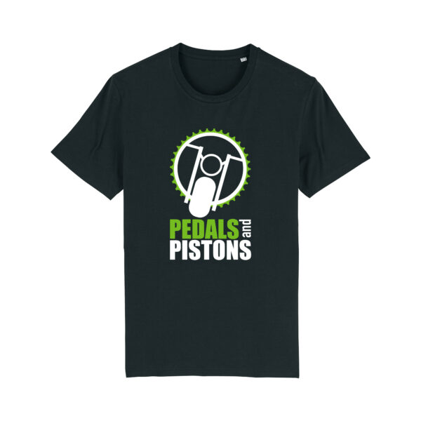Pedals & Pistons T-shirt V2 (Black)