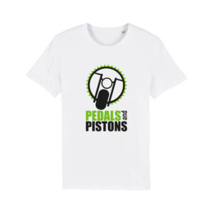 Pedals & Pistons T-shirt V2 (white)