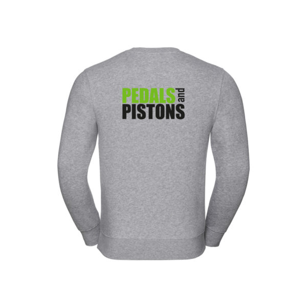 Pedals & Pistons Sweatshirt V3 (Grey) - Image 2