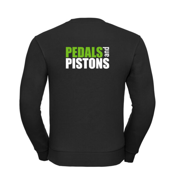 Pedals & Pistons Sweatshirt V3 (Black) - Image 2
