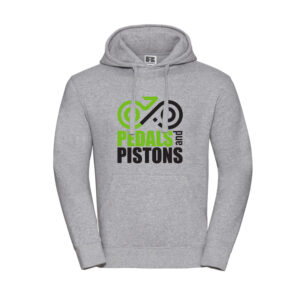 Pedals & Pistons Hoodie V4 (Grey)