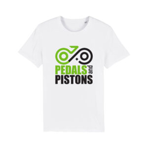 Pedals & Pistons T-shirt V4 (white)