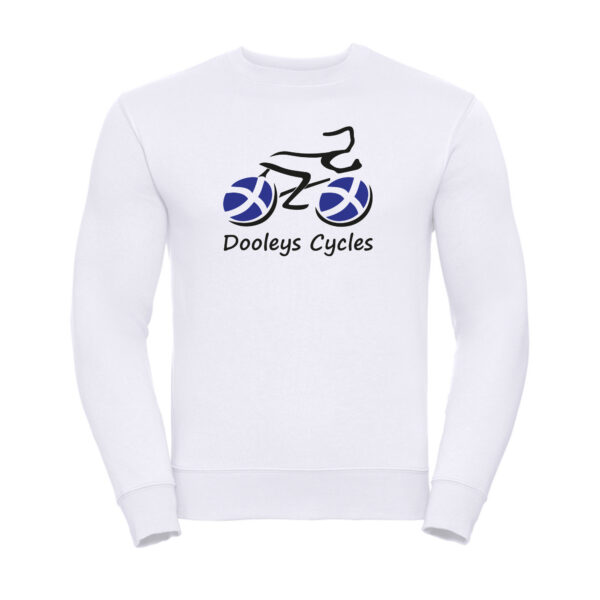 V1 Sweatshirt Dooleys Cycles (White)