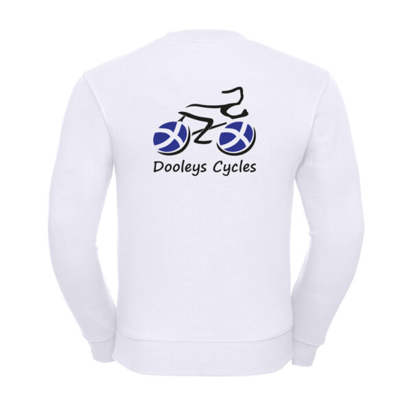 V2 Sweatshirt Dooleys Cycles (White) - Image 2