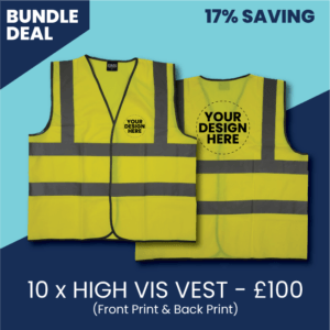10 x Printed High-Vis Vests