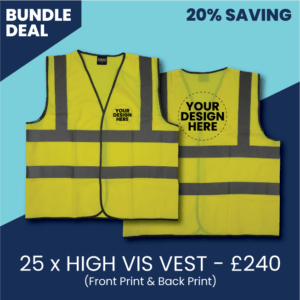 25 x Printed High-Vis Vests